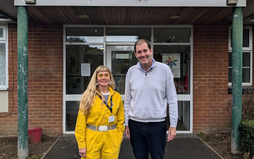 Newbury MP meets with clients and staff at service